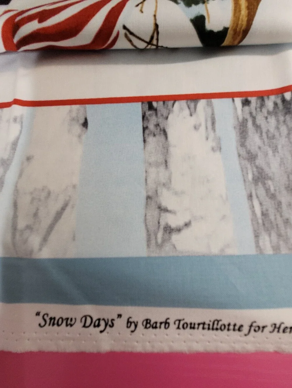 Snow Days Barb Tourtillotte Henry Glass Sewing Fabric (1050/1051)